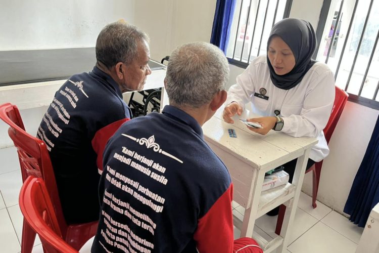 Warga Binaan Lapas Wahai Terima Obat Gratis, Tindak Lanjut Aksi Cek Kesehatan