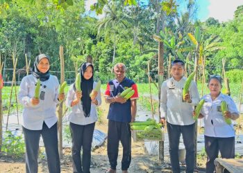 Panen Sayuran Buah Pare, Wujud Ketahanan Pangan Berkelanjutan di Lapas Wahai