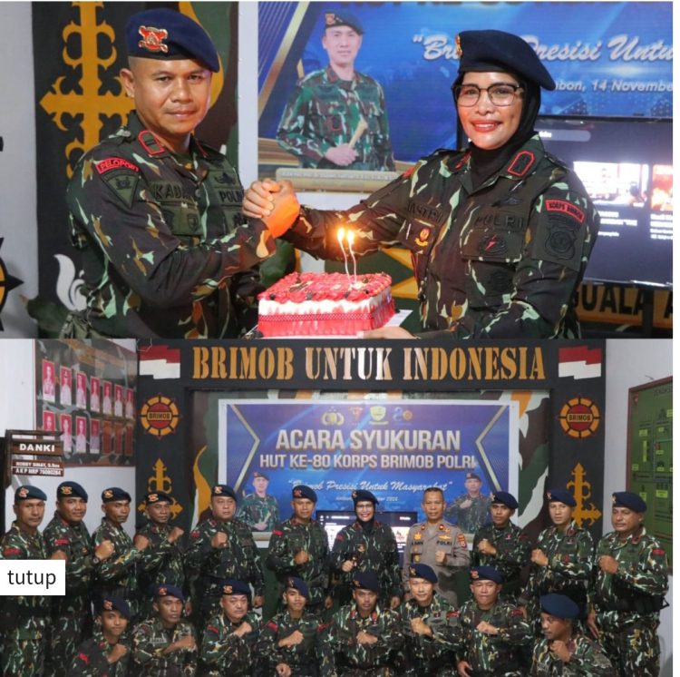 Kapolres Buru Sulastri Sukidjang : Merawat Semangat Pengabdian di Usia ke-80 Korps Brimob Polri