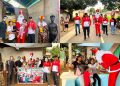 Perankan Tokoh Santa Claus, Lapas Wahai Tebar Sukacita Natal Bagi Anak-anak Desa Solea