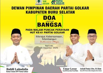 DPD Golkar Kabupaten Bursel Gelar Doa Untuk Bangsa pada Puncak HUT ke-61 Partai Golkar
