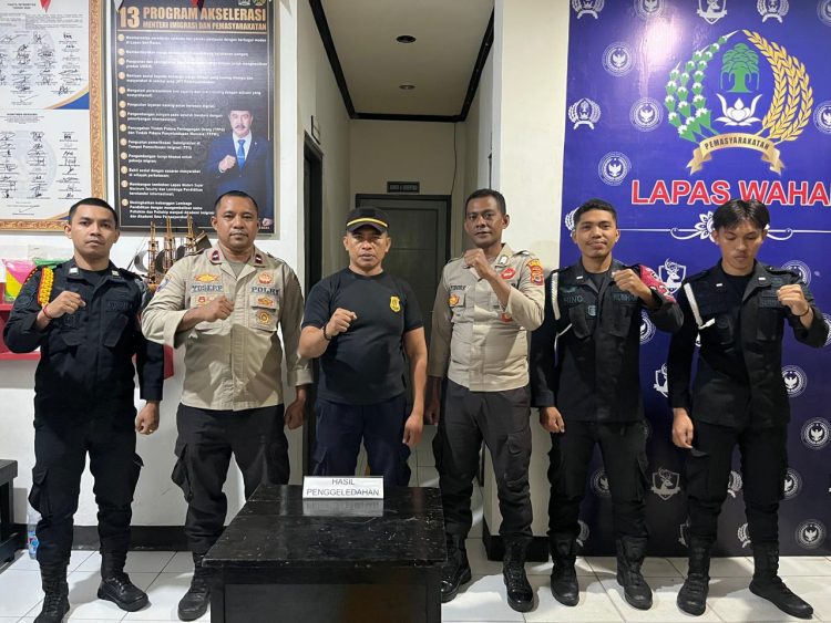 Lapas dan Polsek Wahai Geledah Blok Hunian, Jaga Kondusivitas Awal Tahun
