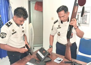Pastikan Kesiapsiagaan Pengamanan, Lapas Wahai Inventarisasi Senjata Api
