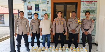 Polsek Namlea Amankan 160 Liter Sopi di Desa Jamilu dan Sanleko