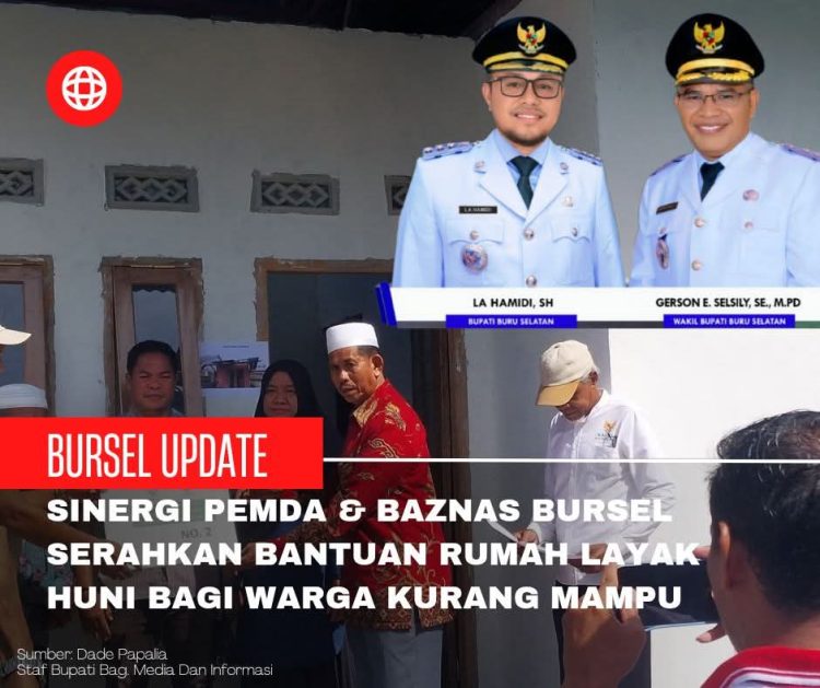 Pemkab Buru Selatan dan BAZNAS Serahkan Tiga Unit Rumah Layak Huni bagi Warga Kurang Mampu