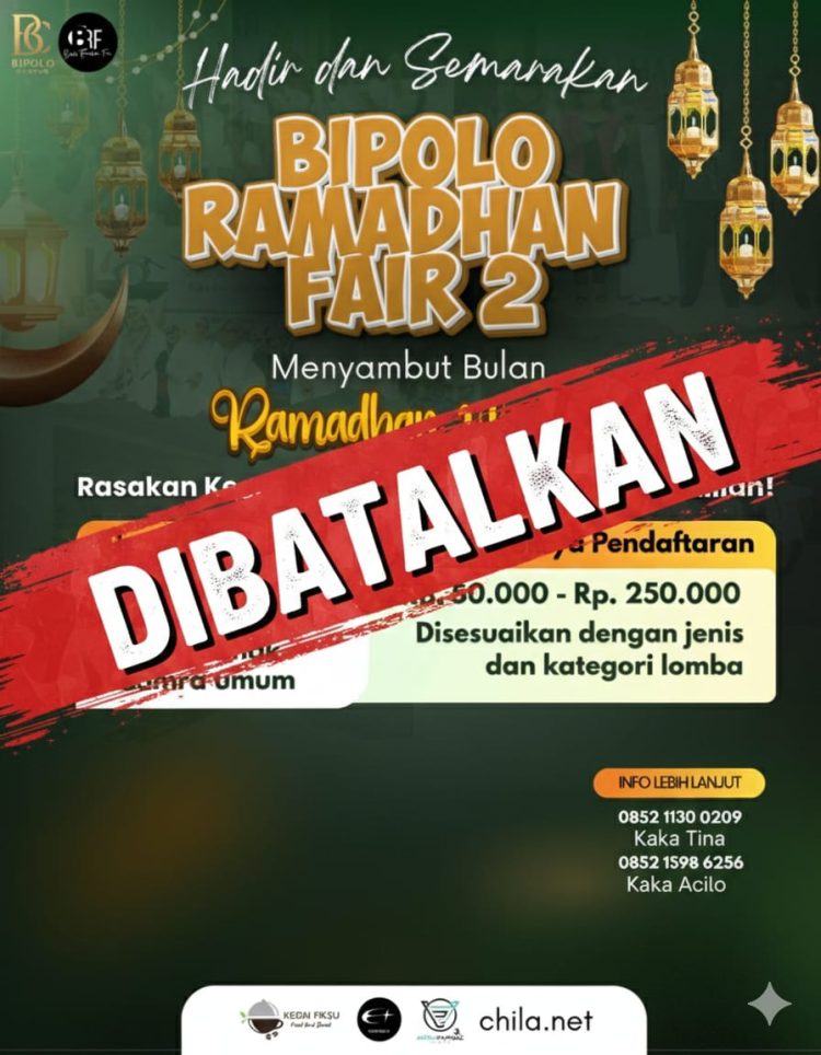 Bipolo Ramadhan Fair Season2 2026 di Buru Selatan Resmi Dibatalkan