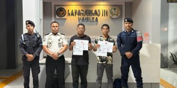 Selesai Jalani Pidana, Dua Warga Binaan Lapas Namlea Hirup Udara Bebas
