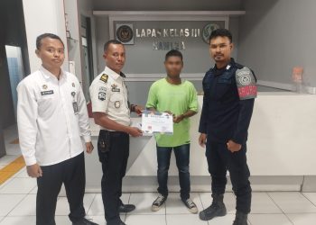 Siap Berkarya, Lapas Namlea Bekali Warga Binaan PB Sertifikat Pengelasan