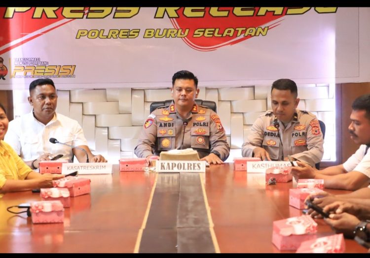 Kapolres Bursel AKBP Andi P. Lorena Pimpin Release Penanganan Perkara Kekerasan Periode Januari 2025 – Februari 2026