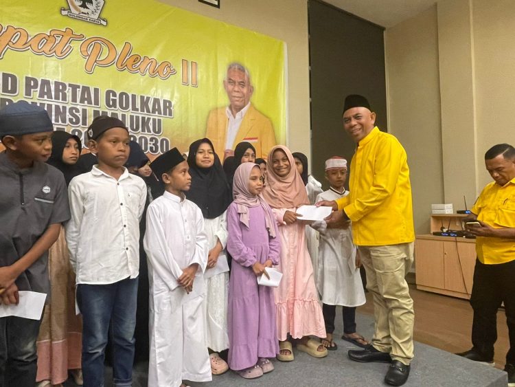Perkuat Konsolidasi Partai, DPD Golkar Maluku Gelar Pleno II dan Santunan Anak Yatim di Bulan Ramadhan