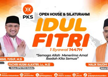 Ketua DPD PKS Kota Ambon Pastikan Open House Idul Fitri 1 Syawal 1447 H di Kediaman, Perkuat Sinergi dan Silaturahmi Warga