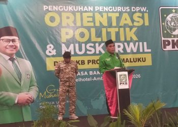 Pengukuhan DPW PKB Maluku Jadi Momentum, Basri Damis Serukan Mesin Partai Harus Solid