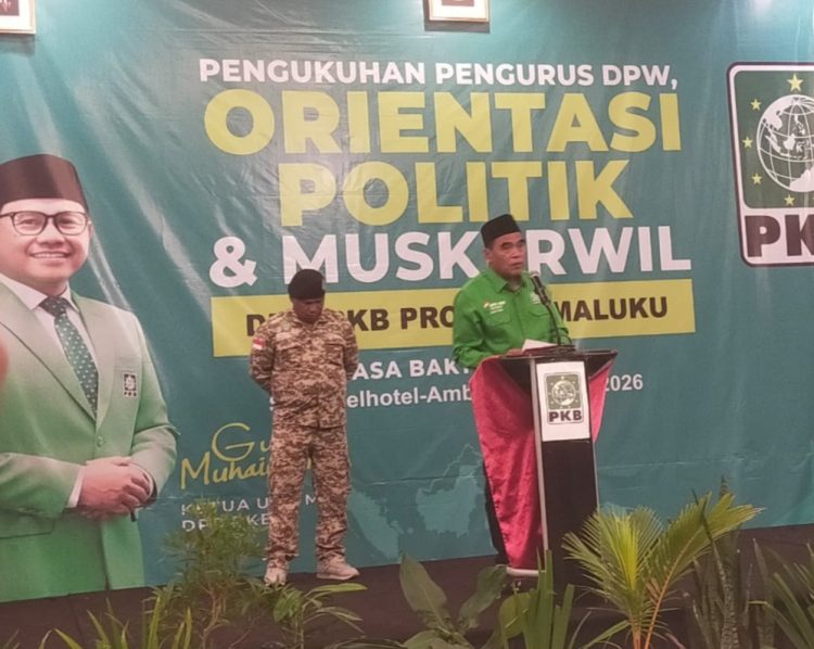 Pengukuhan DPW PKB Maluku Jadi Momentum, Basri Damis Serukan Mesin Partai Harus Solid