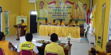 Dinamika Musda VI DPD Golkar Kabupaten Buru Memanas, Skrosing Sepihak Picu Gelombang Protes Peserta