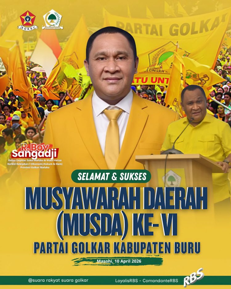 PERAN STRATEGIS “BOY (RBS)” DI BALIK ISLAH MUSDA GOLKAR BURU, KONSOLIDASI DINILAI BUTUH KETEDUHAN