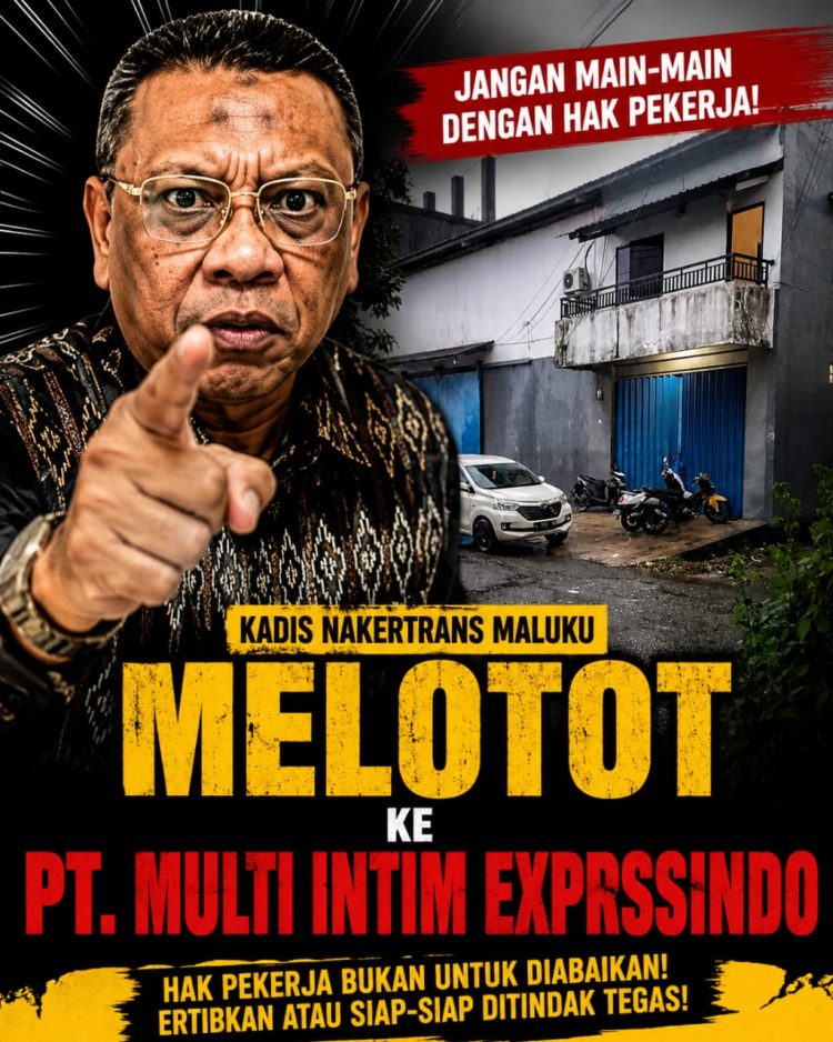 Buruh PT. Multi Intim Expressindo Tagih Komitmen Kadis Disnakertrans Maluku dalam Membela Hak Tenaga Kerja