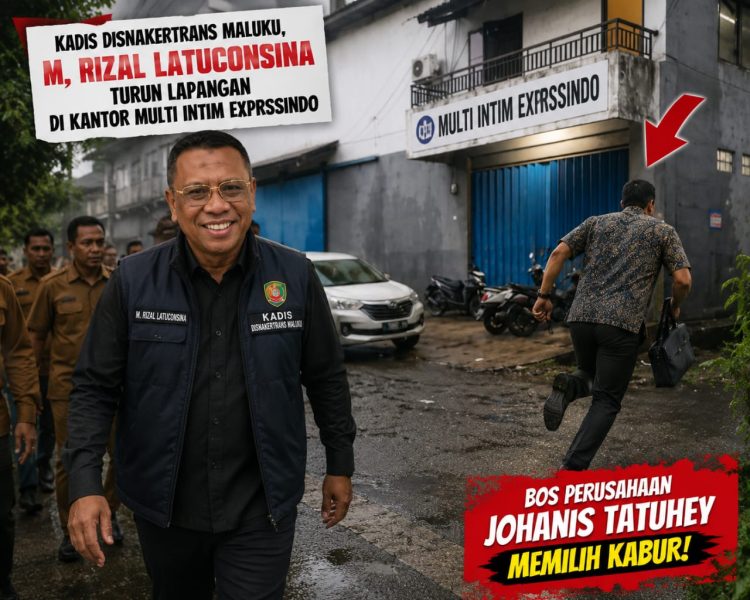 Kadis Disnakertrans Maluku Pimpin Turun Langsung Lapangan, Johanis Tatuhaey yang Juga Pemilik SPBU Waeyame Kabur Tinggalkan Kantor