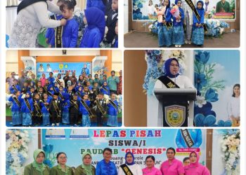 Bunda PAUD Bursel Wa Uma Hamid Hadiri Pelepasan Siswa PAUD Genesis