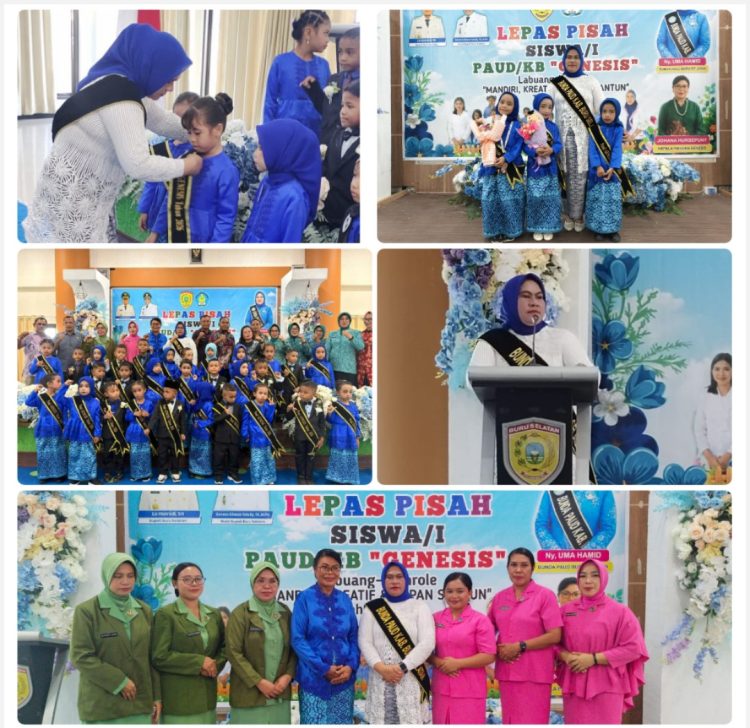 Bunda PAUD Bursel Wa Uma Hamid Hadiri Pelepasan Siswa PAUD Genesis