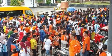 Jelang Piala Dunia, Lapangan Merdeka Dipadati Warga dalam Kegiatan Ambon Colour Fun Walk