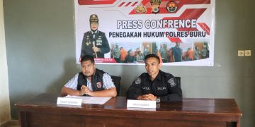 Polres Buru Rilis Dua Kasus Menonjol Pembunuhan dan Dugaan Korupsi