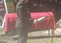 Dandim 1506/Namlea Pimpin Upacara Pemakaman Militer Sertu Anwar Ahmad
