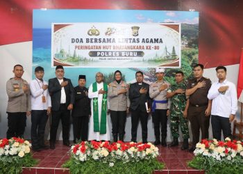 Sambut HUT Bhayangkara ke-80, Polres Buru Gelar Doa Bersama Lintas Agama