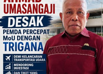 Ketua DPRD Bursel Ahmad Umasangaji Desak Pemda Percepat MoU dengan Trigana, Demi Kelancaran Transportasi Udara