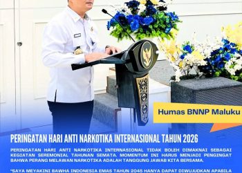 Kepala BNN Maluku Tegaskan Perang Melawan Narkotika Bukan Sekadar Seremonial, Selamatkan Generasi Menuju Indonesia Emas 2045
