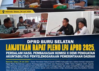 DPRD Buru Selatan Lanjutkan Pembahasan LPJ APBD 2025, Perkuat Sinergi demi Tata Kelola Pemerintahan yang Lebih Baik