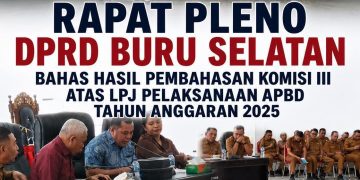 Dinamika Rapat Pleno Warnai Pembahasan LPJ APBD 2025, DPRD Buru Selatan Dorong Perbaikan Kinerja Pemerintah Daerah