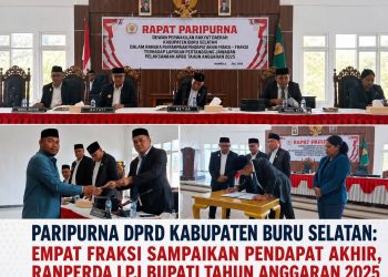 Empat Fraksi Setujui LPJ Bupati dengan Catatan Kritis, Wujud Komitmen Bersama Membangun Buru Selatan