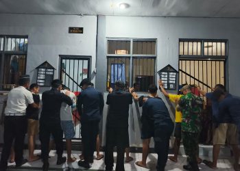 Lapas Wahai Gandeng Koramil Gelar Penggeledahan Mendadak Blok Hunian