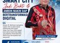 Wali Kota: Prestasi Smart City Jadi Bukti Ambon Makin Siap Bertransformasi Digital