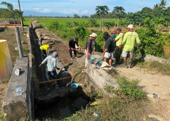 Karya Bakti Saluran Irigasi Persawahan di Desa Waetele, Dukung Percetakan Sawah Rakyat