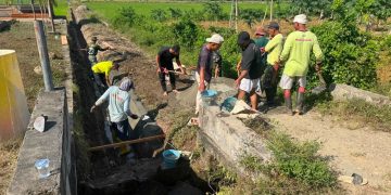Karya Bakti Saluran Irigasi Persawahan di Desa Waetele, Dukung Percetakan Sawah Rakyat