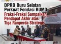 DPRD Buru Selatan Sepakati Tiga Ranperda Penguatan BUMD