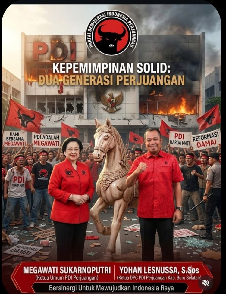 30 Tahun Kudatuli, Ketua DPC PDIP Bursel Yohan Lesnussa Tegaskan Komitmen Jaga Demokrasi dan Dukung Kepemimpinan Megawati
