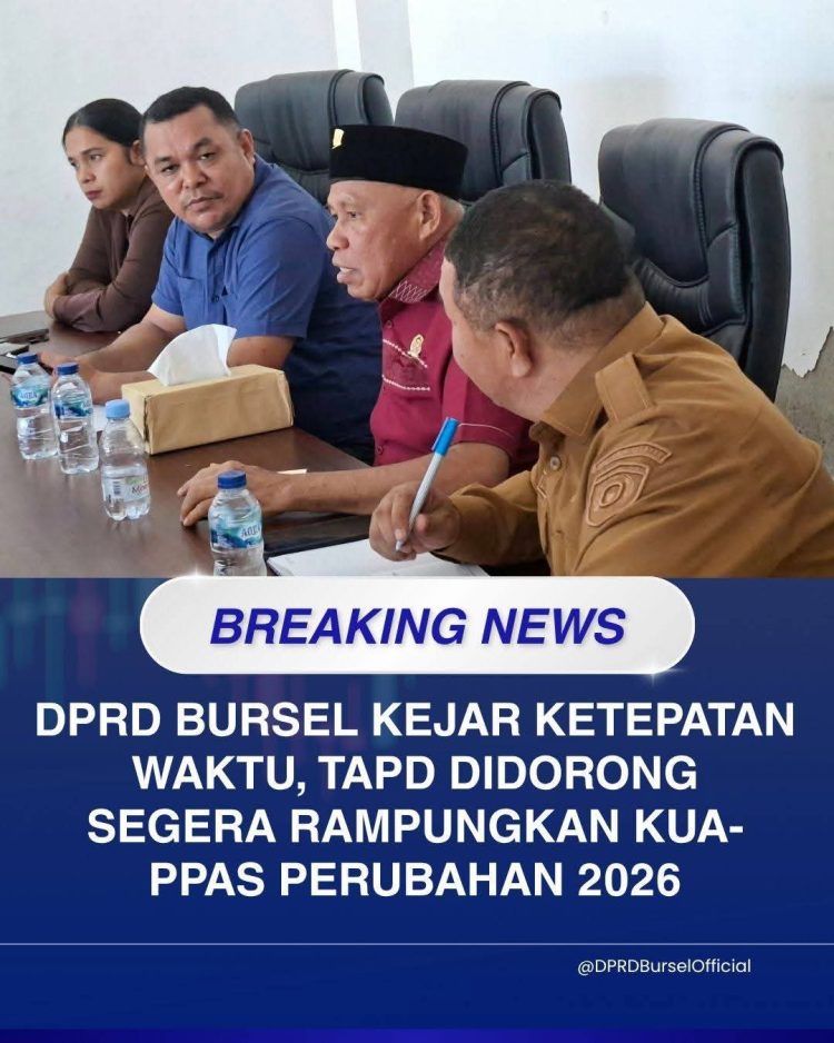 DPRD Buru Selatan Bersama TAPD Matangkan KUA-PPAS Perubahan 2026, Dokumen Didorong Segera Dipercepat