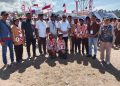 Bupati La Hamidi Kunjungi Perkemahan Pramuka di Alun-Alun Kota Namrole