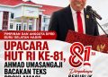 Pimpinan dan Anggota DPRD Buru Selatan Hadiri Upacara HUT RI ke-81, Ahmad Umasangaji Bacakan Teks Proklamasi