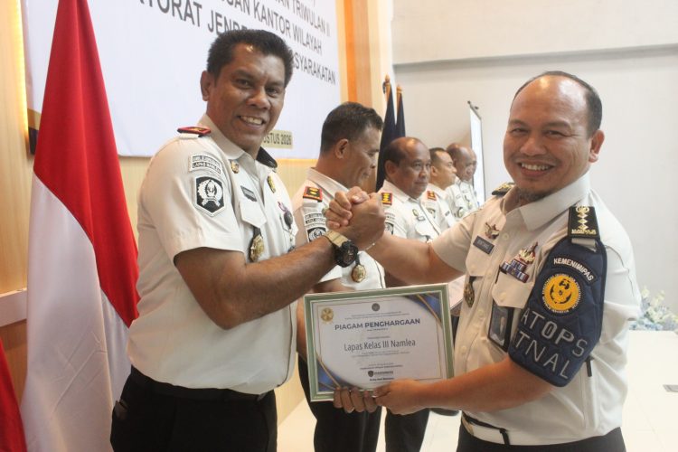 Lapas Namlea Ikuti Anev Triwulan II, Raih Predikat Pembinaan dan Produk Warga Binaan Terbaik