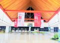 SEMANGAT KEMERDEKAAN: BANDARA PATTIMURA AMBON BERSOLEK MERAH PUTIH SAMBUT HUT RI KE-81