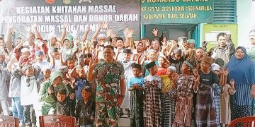 81 Anak Ikuti Sunatan Gratis Koramil Leksula, Wujud Kepedulian TNI kepada Rakyat