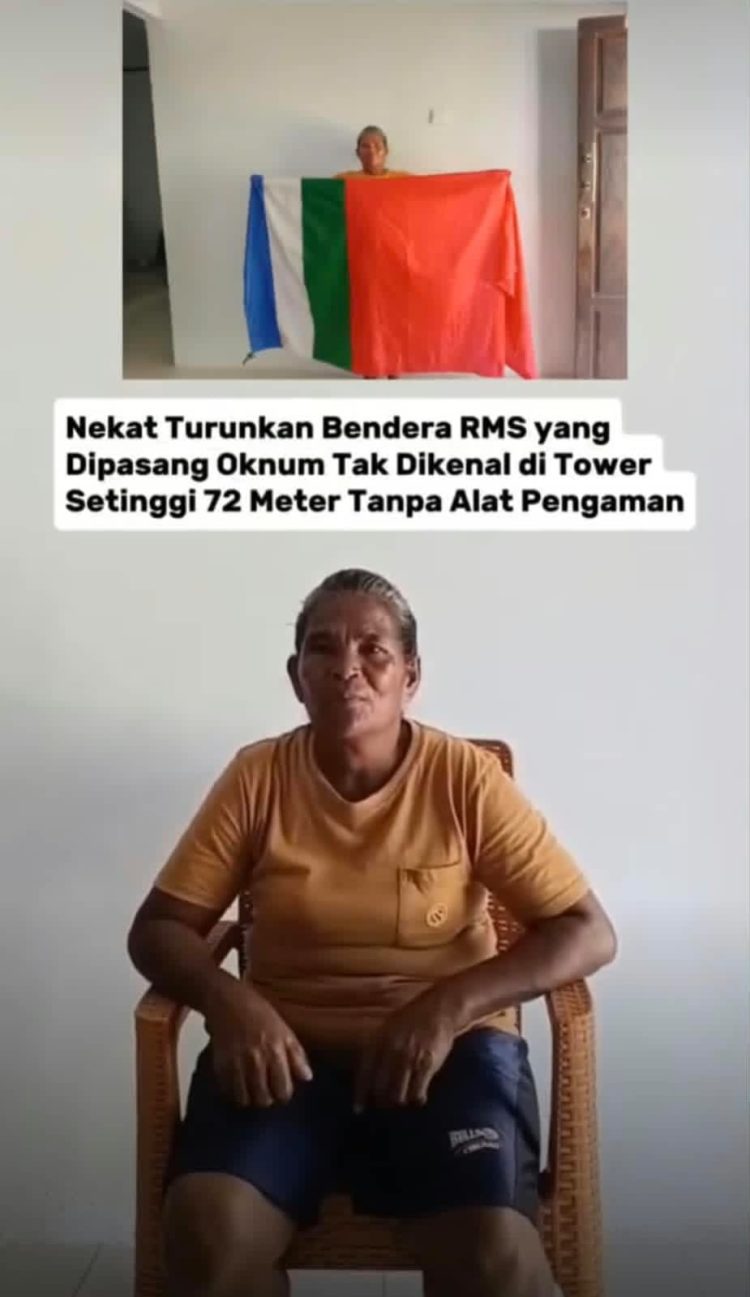 Lepas Bendera RMS Berkibar, Seorang Ibu di Aboru Nekat Panjat Tower 72 Meter
