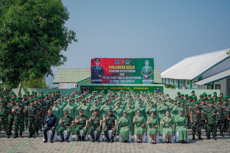 Kunker ke Kodim 1506/Namlea, Pangdam XV/Pattimura Tekankan Prajurit Petarung dan Keamanan Pangkalan