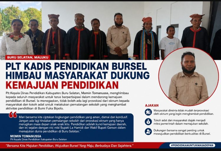 Demi Masa Depan Anak Bangsa, Kadisdik Buru Selatan Serukan Pentingnya Menjaga Fasilitas Pendidikan