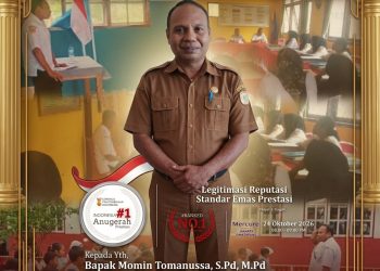 Kadis Pendidikan Buru Selatan Momin Tomanussa Ditetapkan sebagai Penerima Anugerah Prestasi Indonesia