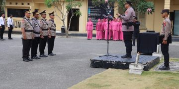 Kapolres Buru Selatan Pimpin Sertijab Wakapolres dan Pelantikan Kasi Humas serta Ps. Kasikum