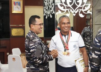 Wadan Kodaeral IX Raih Juara I Menembak Pistol Duel Falling Plate Optik Perseorangan TNI/Polri Piala Panglima TNI 2026